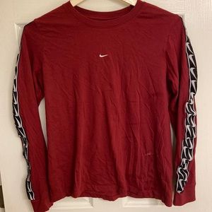 Red Nike long sleeve shirt